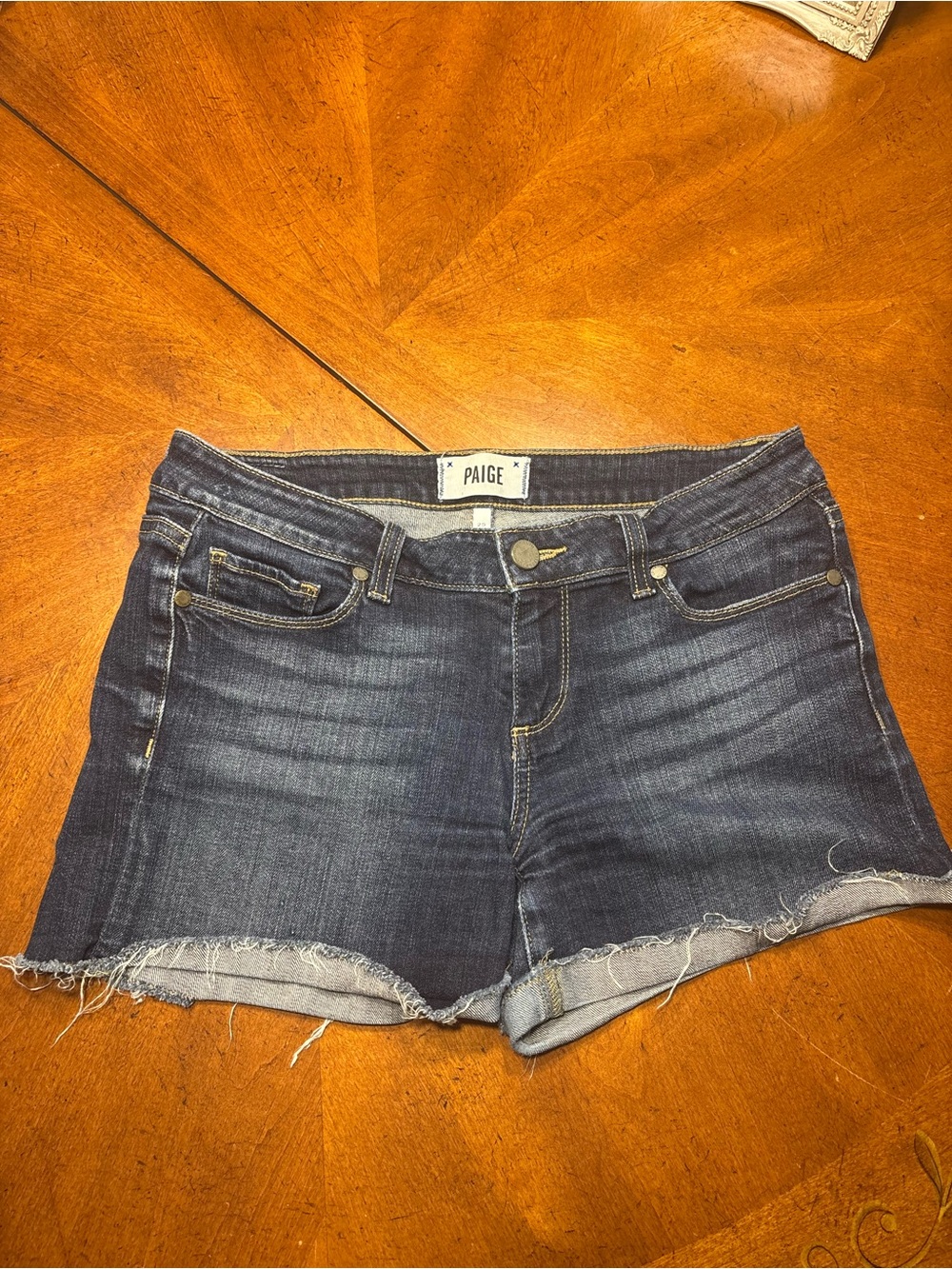 PAIGE Dark Wash jimmy jimmy short sz 25 Cutoff Shorts - Women's